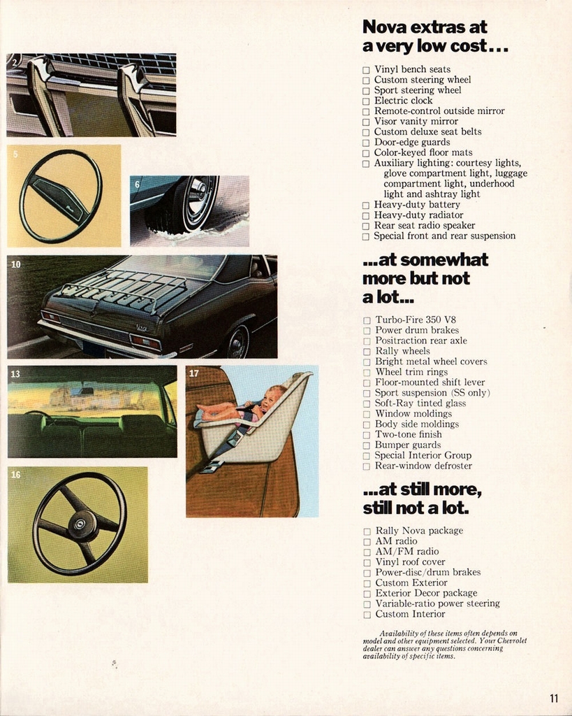 1972 Chevrolet Nova Canadian Brochure Page 9